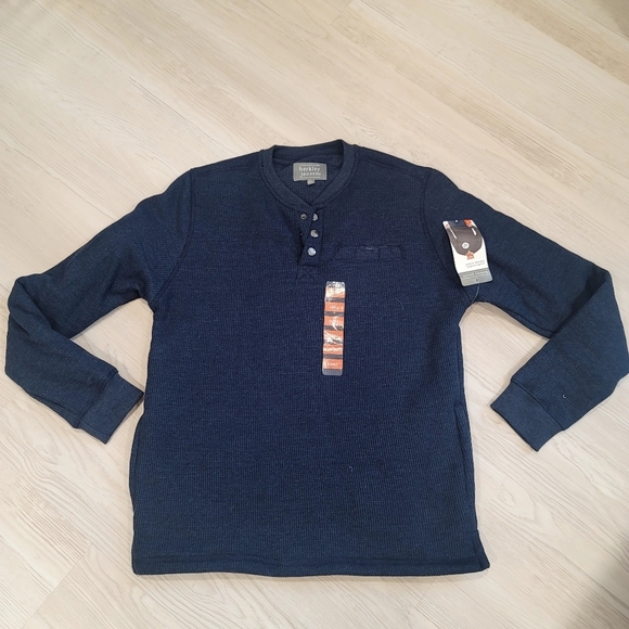 NEW BERKLEY JENSEN Mens Sherpa Bonded Thermal Henley size small - Picture 1 of 17